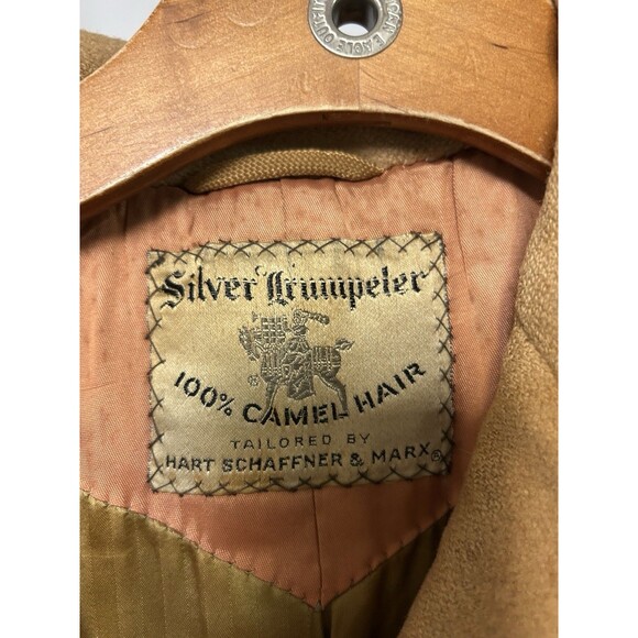 VTG Silver Trumpeter By Hart Schaffner Marx Women's S? 100% Camel Coat Classic - Picture 4 of 10